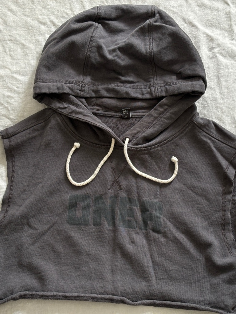 ONER active lounge sleeveless crop hoodie